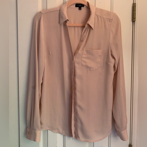 The Limited Tops - 💕The Limited Ashton pale pink long sleeve collared blouse size small